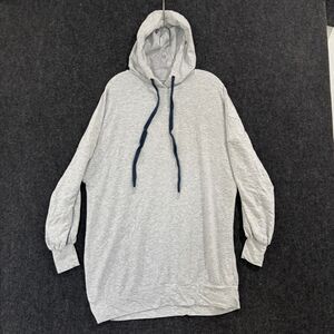 Fabletics Tatiana Hoodie Dress Women's Small Gray Oversized Drawstring Soft